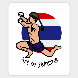 Thai Boxing art of fighting ,Brafdesign Sticker